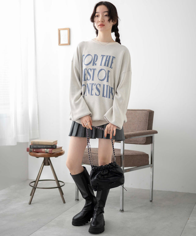 ホワイトアイボリー　モデル:163cm F着用