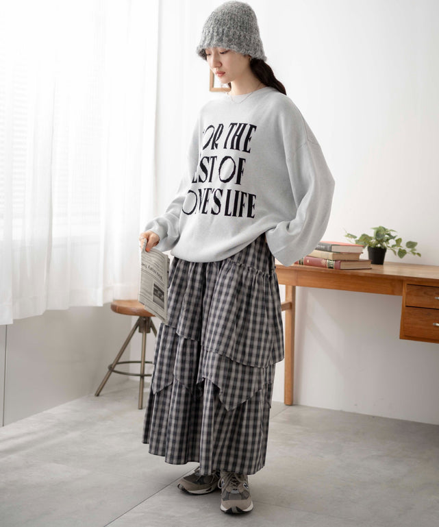 Lグレー　モデル:163cm F着用