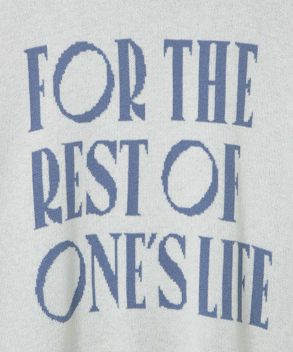 ロゴジャガードニットプルオーバー