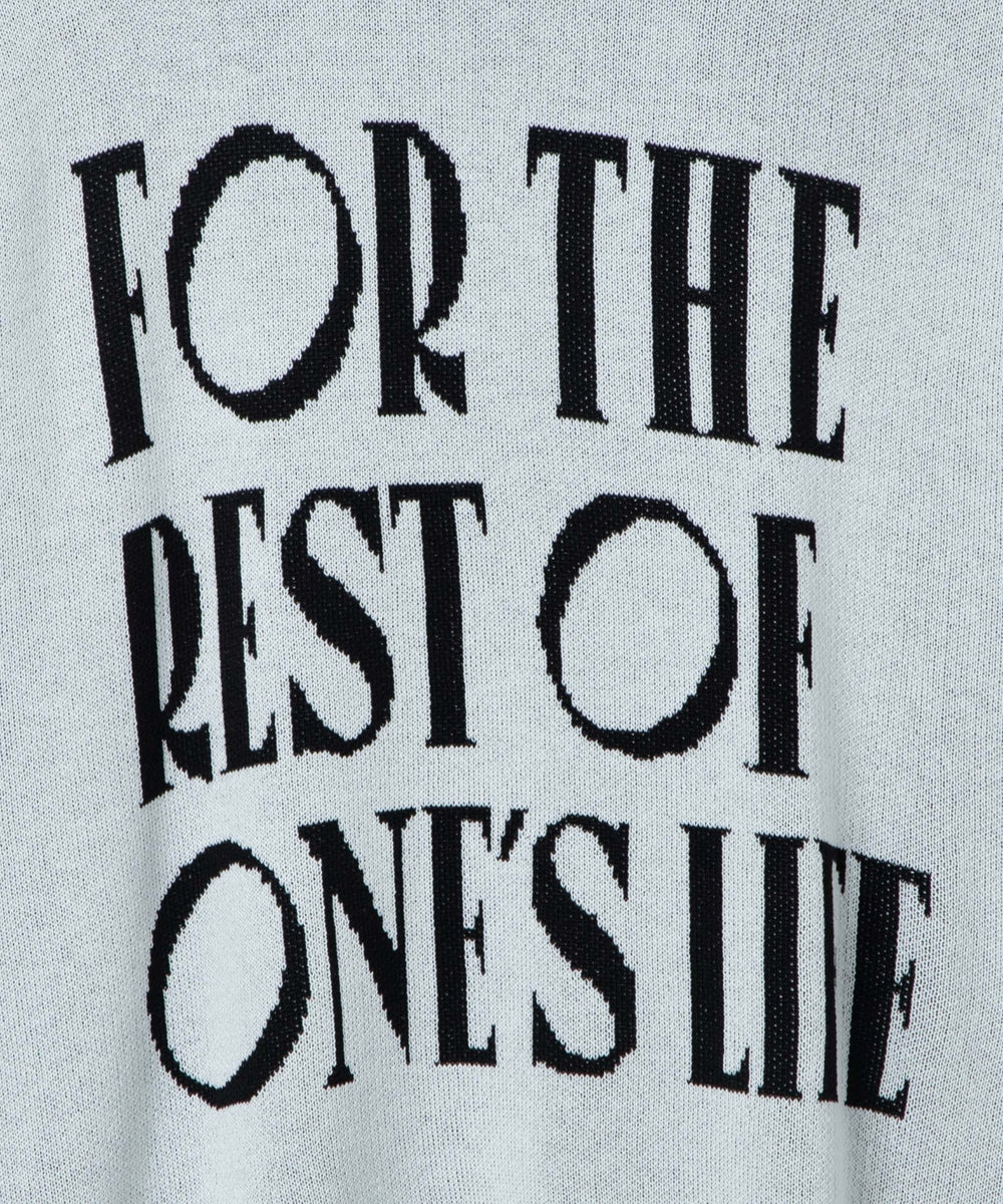 ロゴジャガードニットプルオーバー