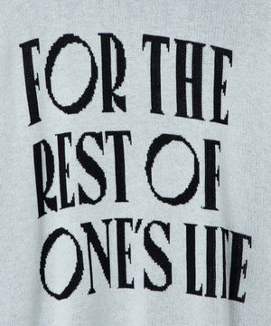 ロゴジャガードニットプルオーバー