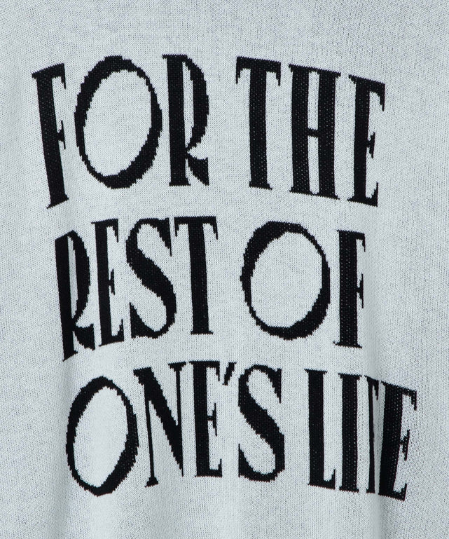 ロゴジャガードニットプルオーバー