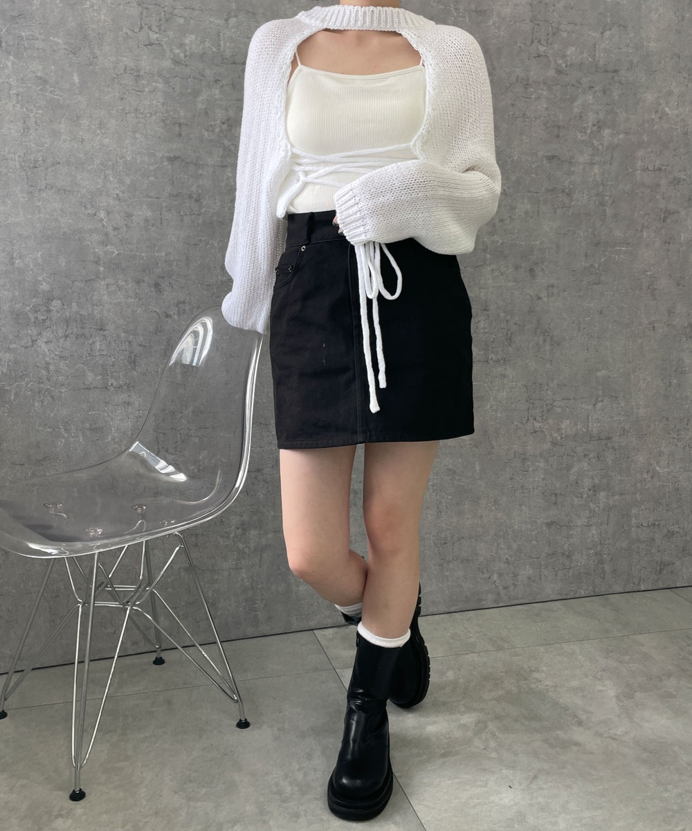 ホワイト  モデル:155cm F着用