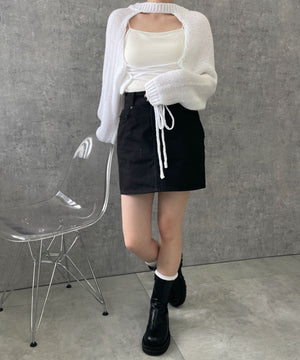 ホワイト  モデル:155cm F着用