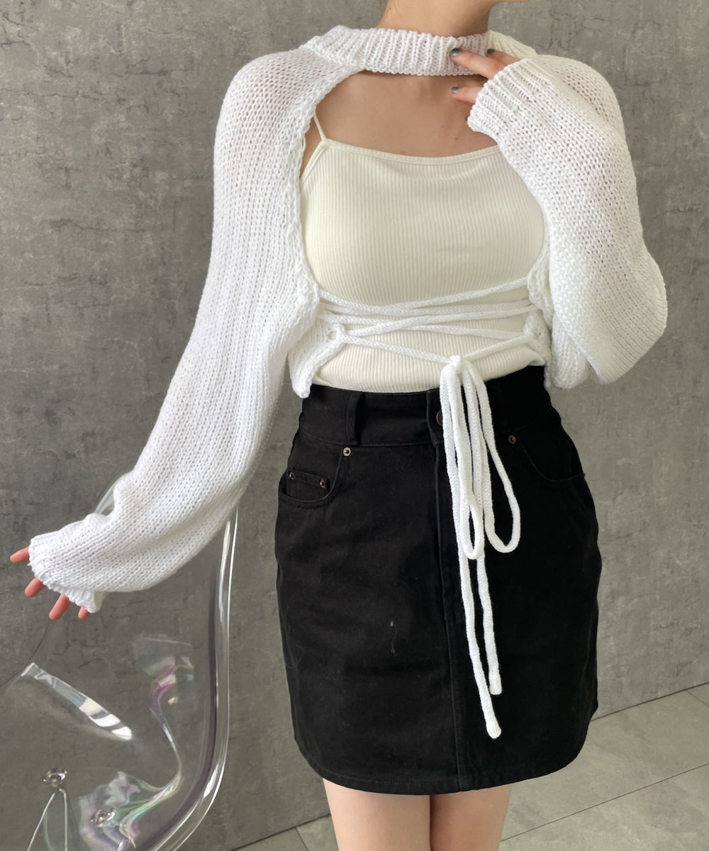 ホワイト  モデル:155cm F着用