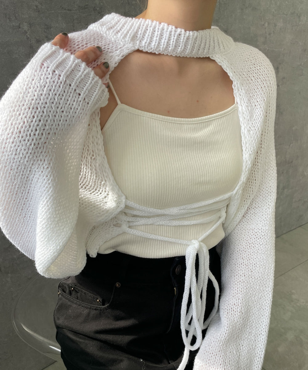 ホワイト  モデル:155cm F着用