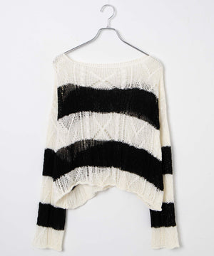 ホワイト系ボーダー