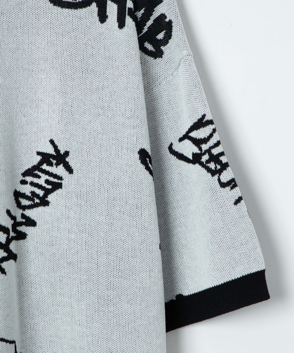 ジャガードグラフィックニット（S）