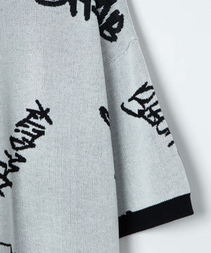 ジャガードグラフィックニット（S）