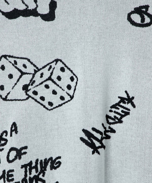 ジャガードグラフィックニット（S）