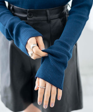 ブルー　モデル:163cm F着用