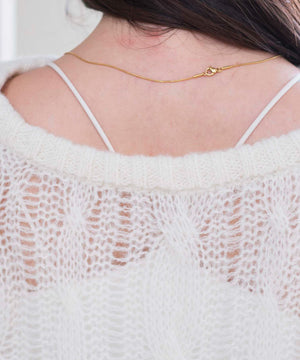 ホワイトアイボリー　モデル:162cm F着用