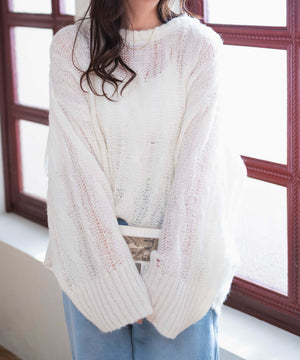 ホワイトアイボリー　モデル:162cm F着用