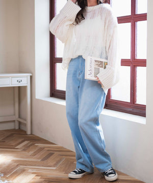 ホワイトアイボリー　モデル:162cm F着用