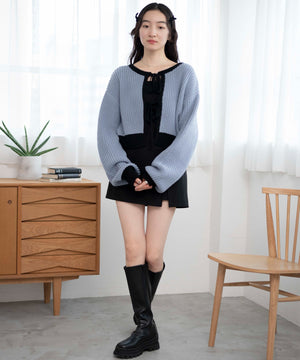 ブルー　モデル:163cm F着用