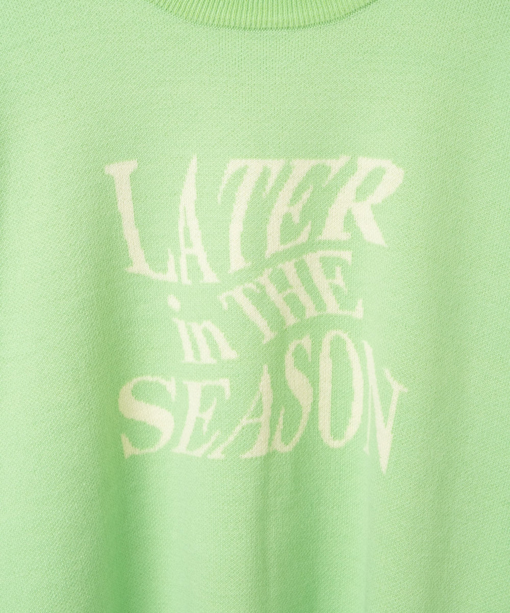 ウェーブロゴジャガードニットプルオーバー