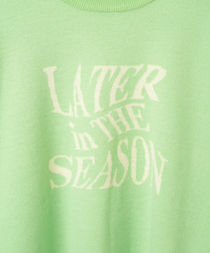 ウェーブロゴジャガードニットプルオーバー