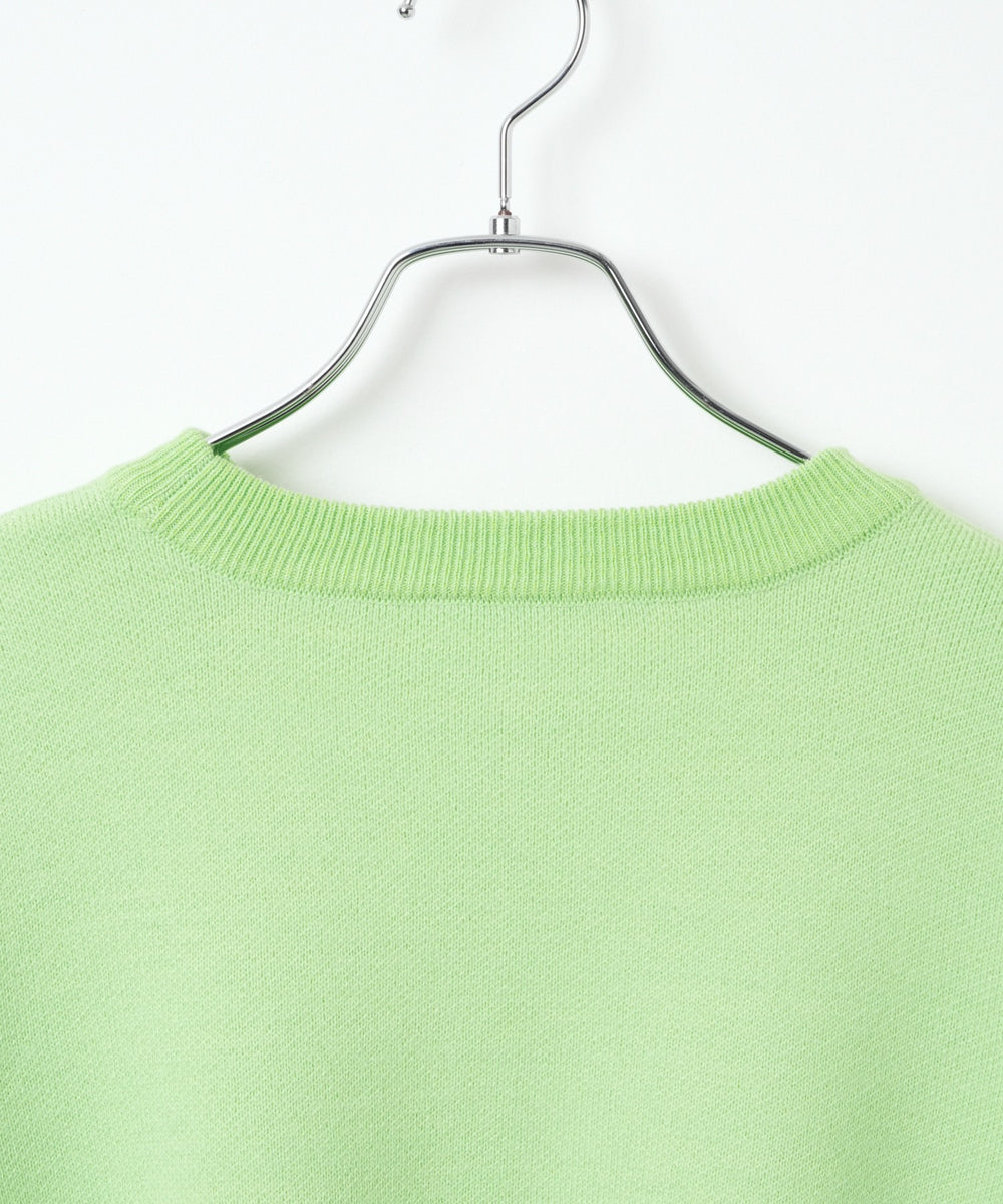 ウェーブロゴジャガードニットプルオーバー