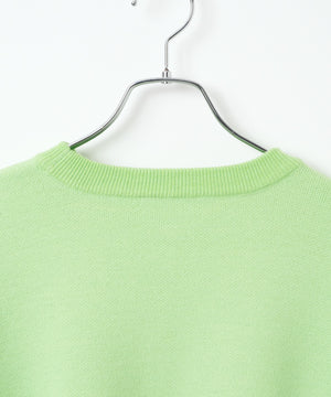 ウェーブロゴジャガードニットプルオーバー