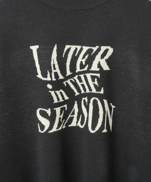 ウェーブロゴジャガードニットプルオーバー