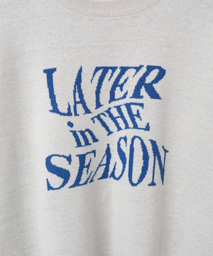 ウェーブロゴジャガードニットプルオーバー