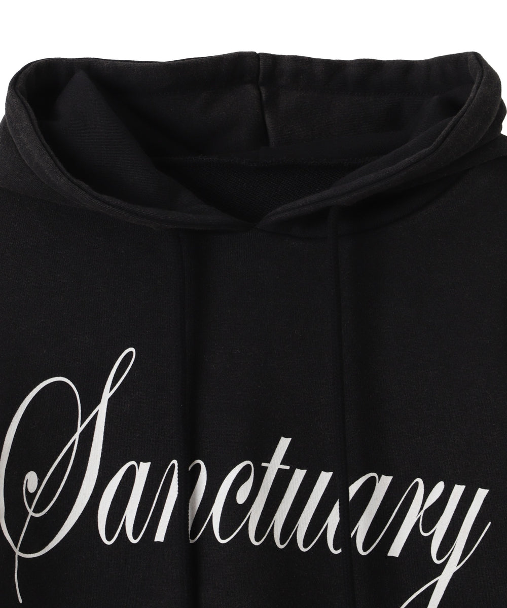 エンジェルプリントショートプルパーカー