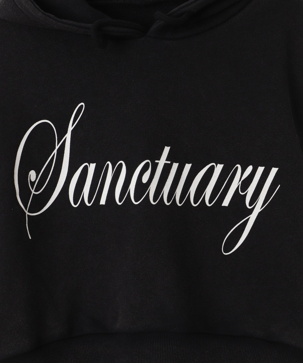 エンジェルプリントショートプルパーカー