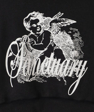 エンジェルプリントショートプルパーカー