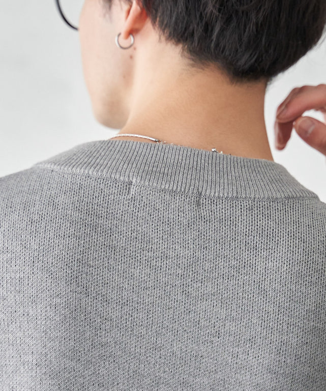 オーバーフィットジャガードプルオーバー