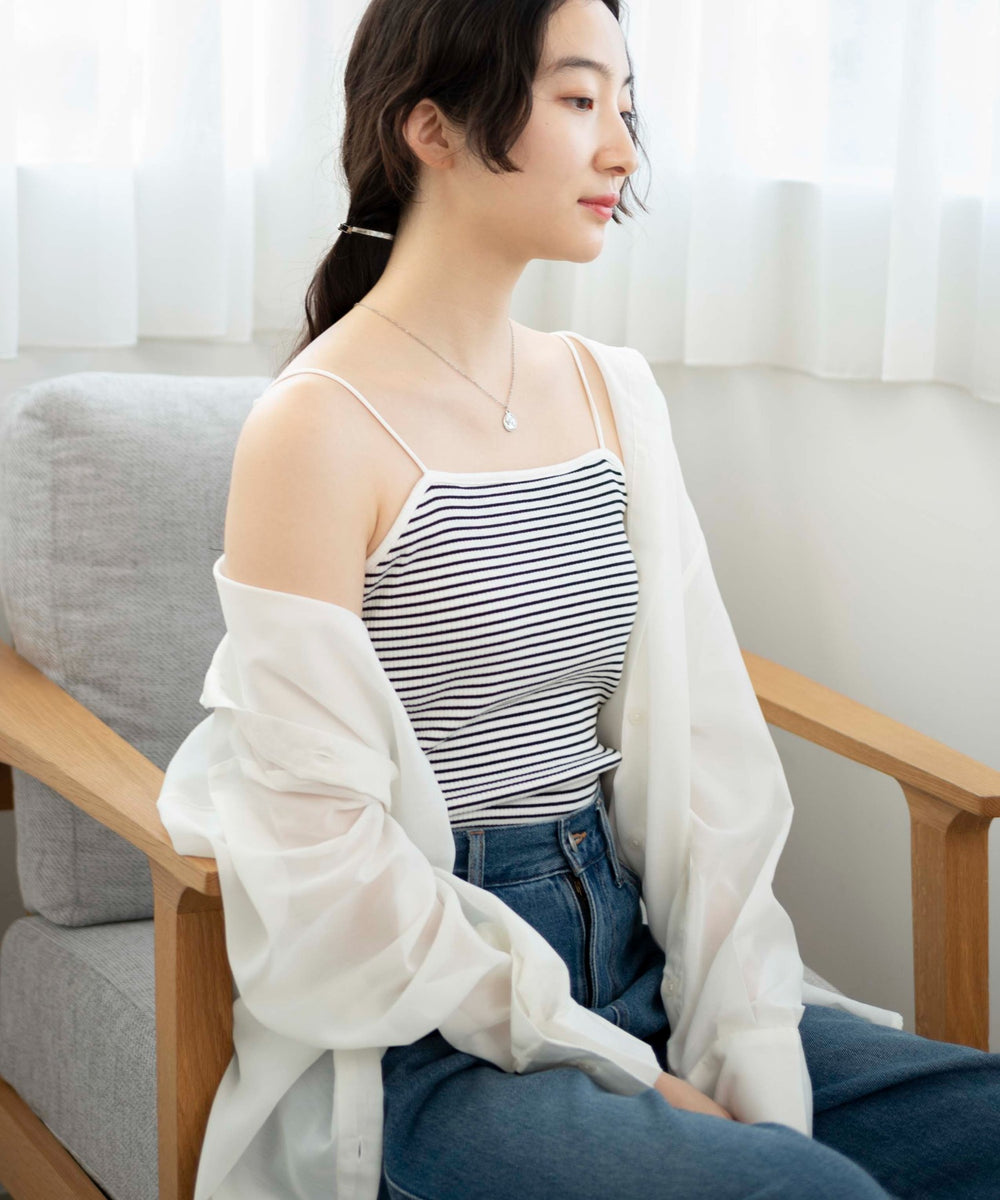 柄1(ホワイトボーダー)　モデル:163cm M着用