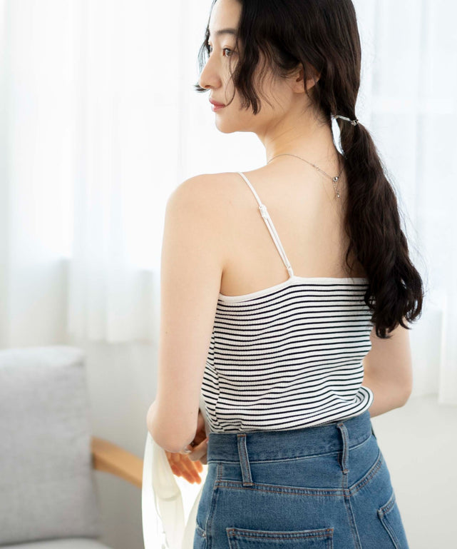 柄1(ホワイトボーダー)　モデル:163cm M着用