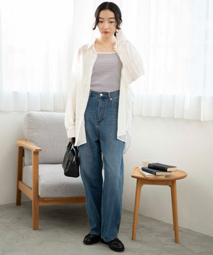 柄1(ホワイトボーダー)　モデル:163cm M着用