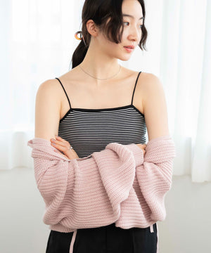 柄2(ブラックボーダー)　モデル:163cm M着用