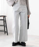 ウォッシュドカラーストレートパンツ/Lグレー　モデル:163cm M着用