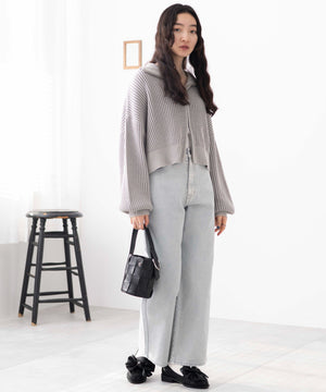 Lグレー　モデル:163cm M着用