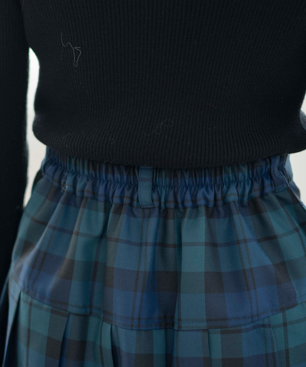 グリーン系チェック　モデル:163cm M着用