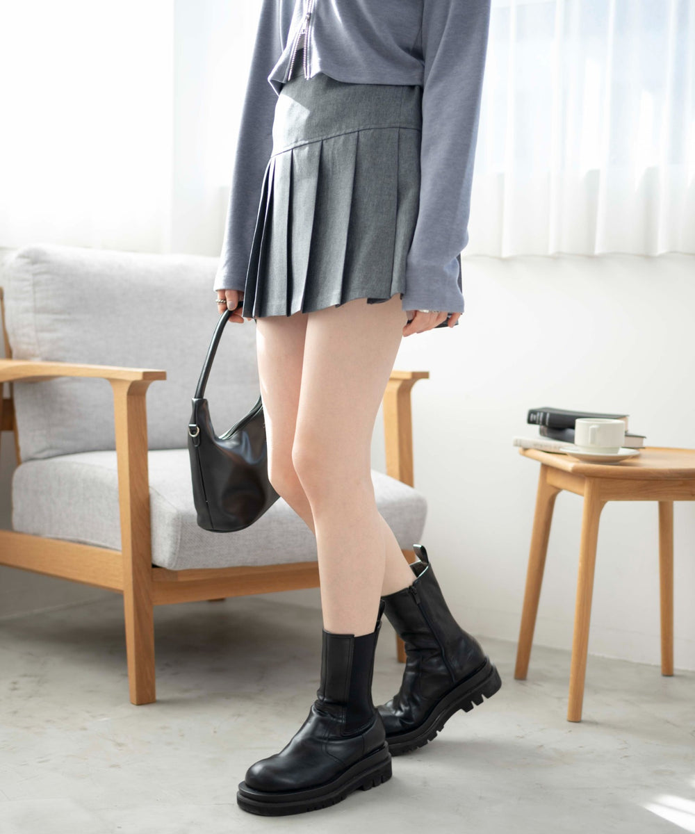 杢グレー　モデル:163cm M着用