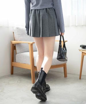 杢グレー　モデル:163cm M着用