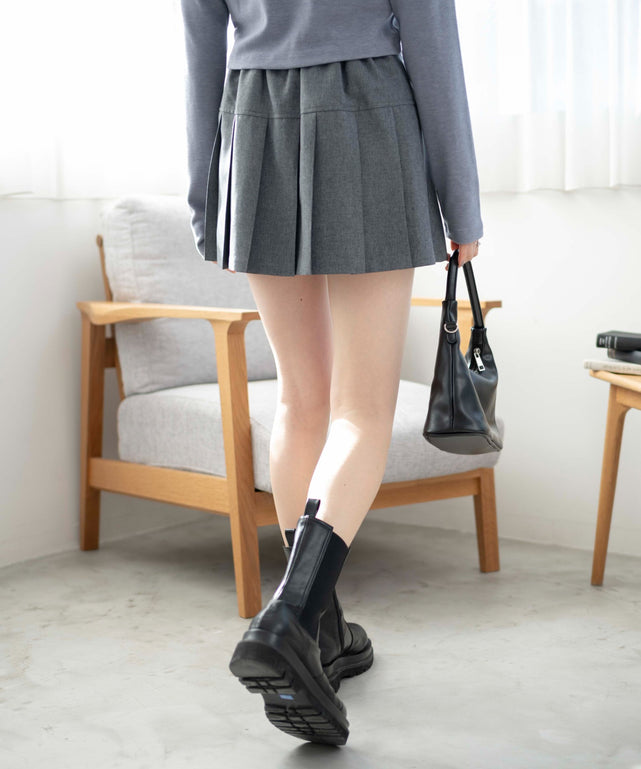 杢グレー　モデル:163cm M着用