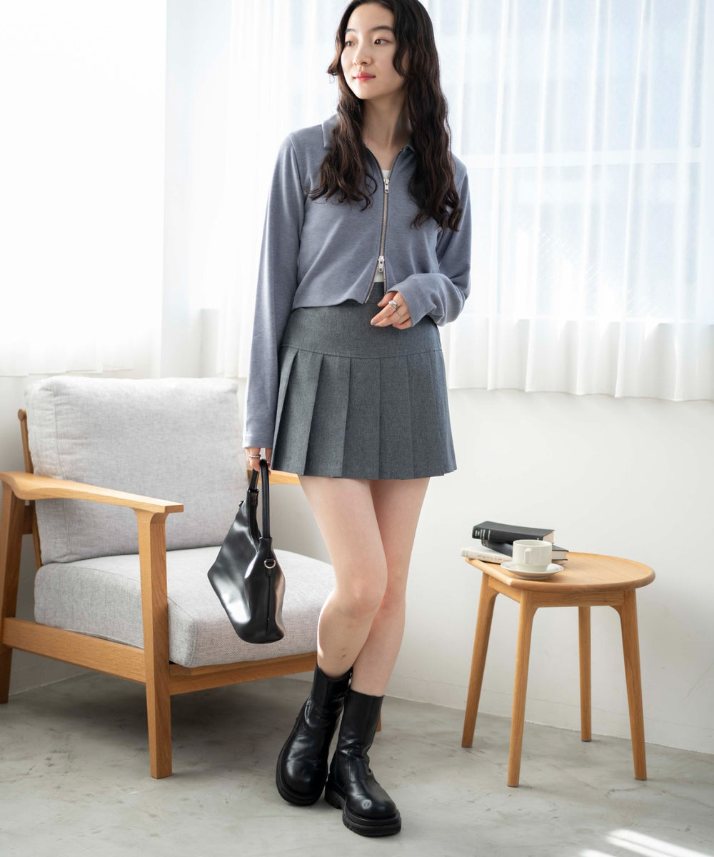 杢グレー　モデル:163cm M着用