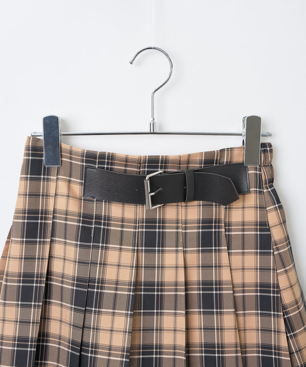 バックル付プリーツスカパン