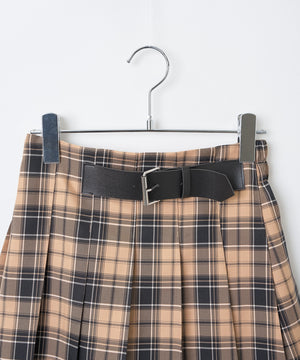 バックル付プリーツスカパン