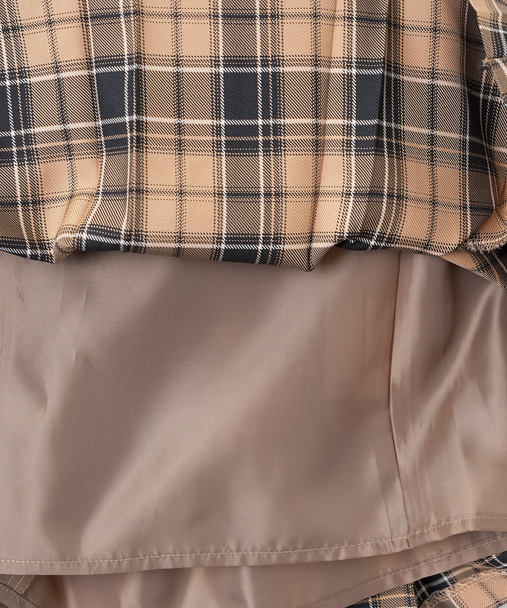 バックル付プリーツスカパン