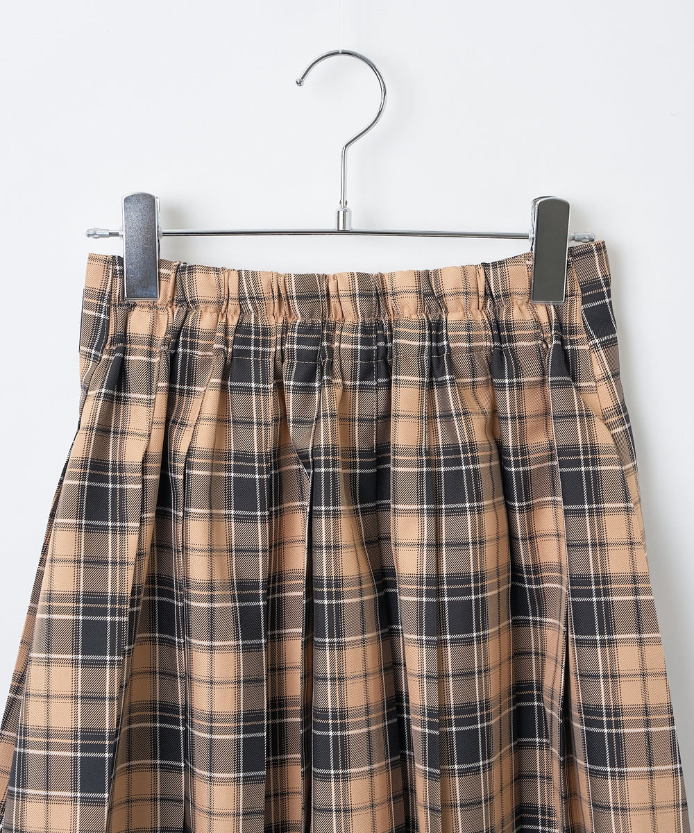 バックル付プリーツスカパン