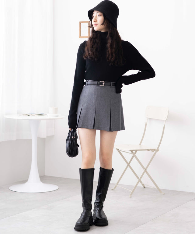 杢グレー　モデル:163cm F着用