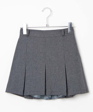 ベルト付ボックスプリーツスカパン