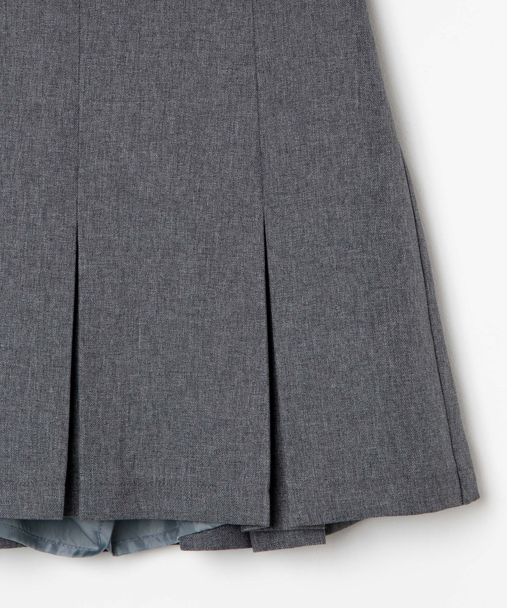 ベルト付ボックスプリーツスカパン