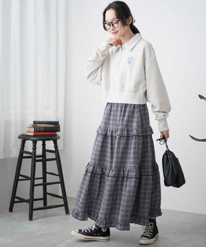 杢グレー　モデル:161cm  F着用