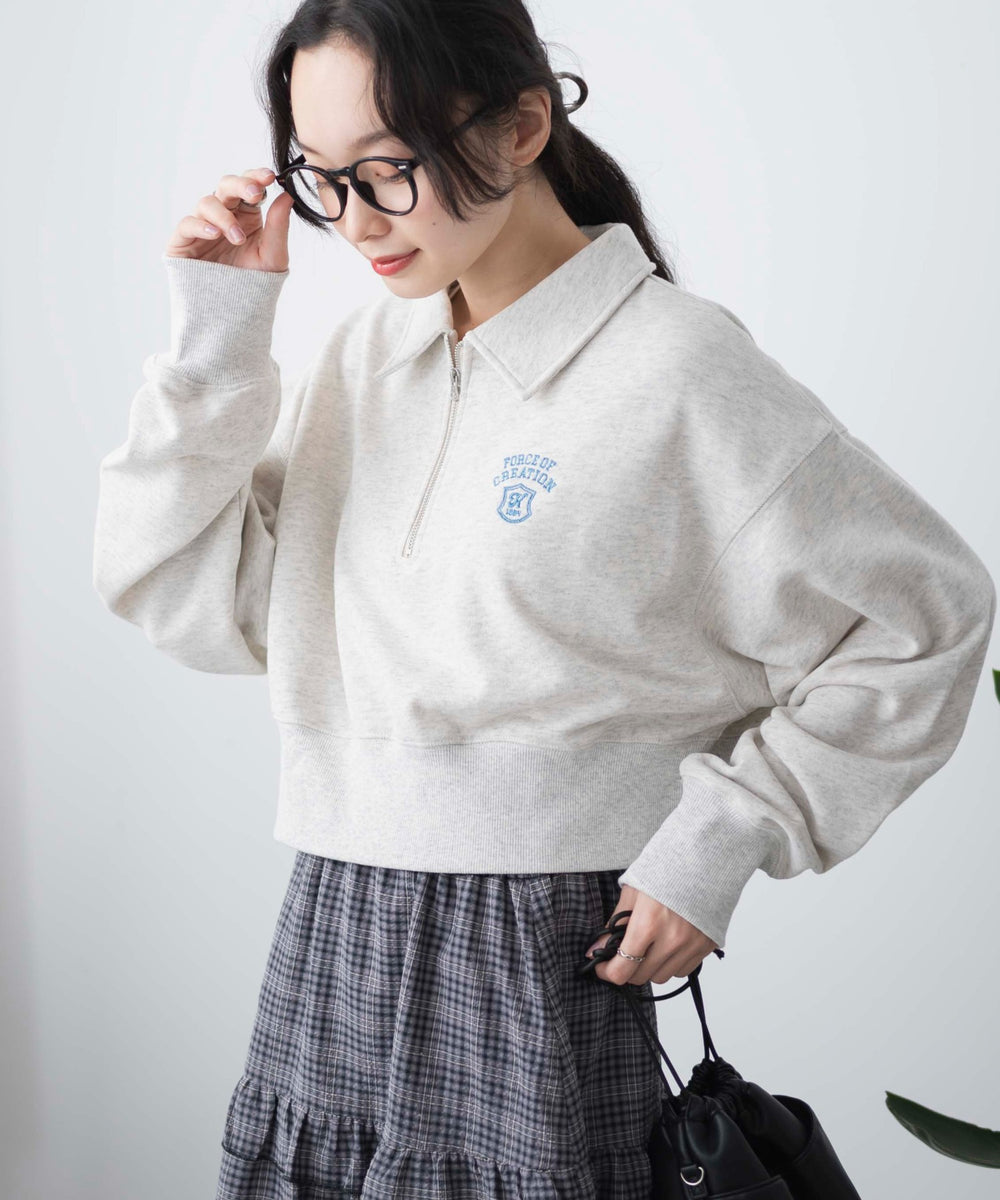 杢グレー　モデル:161cm  F着用