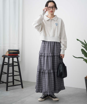 杢グレー　モデル:161cm  F着用